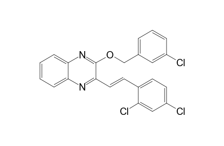 Quinoxaline, 2-[(3-chlorophenyl)methoxy]-3-[2-(2,4-dichlorophenyl)ethenyl]-