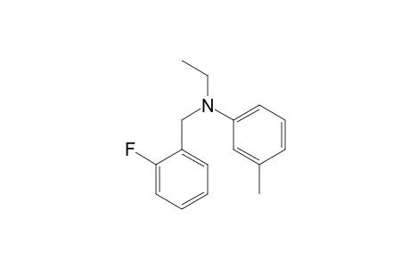 2-Fluorobenzylamine, N-ethyl-N-(3-methylphenyl)-