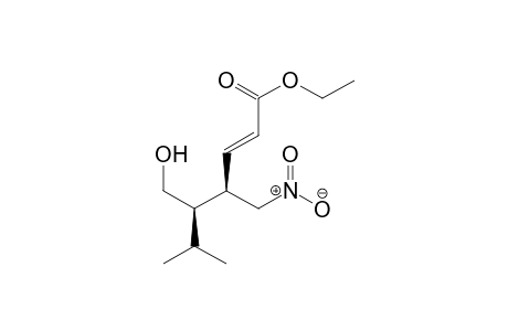 (4R,5R,E)-ethyl 5-(hydroxymethyl)-6-methyl-4-(nitromethyl) hept-2-enoate