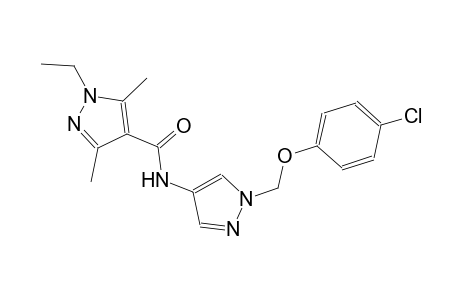 N-{1-[(4-chlorophenoxy)methyl]-1H-pyrazol-4-yl}-1-ethyl-3,5-dimethyl-1H-pyrazole-4-carboxamide