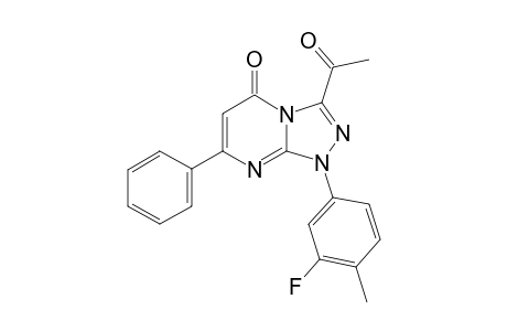 3-Acetyl-1-(3-fluoro-4-methylphenyl)-7-phenyl-[1,2,4]triazolo[4,3-a]pyrimidin-5(1H)-one