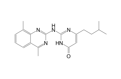 4(3H)-pyrimidinone, 2-[(4,8-dimethyl-2-quinazolinyl)amino]-6-(3-methylbutyl)-
