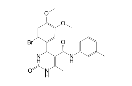 4-(2-bromo-4,5-dimethoxyphenyl)-6-methyl-N-(3-methylphenyl)-2-oxo-1,2,3,4-tetrahydro-5-pyrimidinecarboxamide