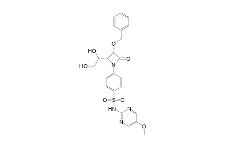 4-[(2R,3S)-3'-(Benzyloxy)-2-(1"',2"'-dihydroxyethyl)-4-oxoazetidin-1-yl)]-N-(5"-methoxypyrimidin-2''-yl)-benzenesulfonamide