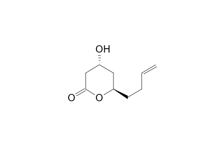 (4RS,6RS)-trans-6-(But-3-enyl)-4-hydroxytetrahydropyran-2-one