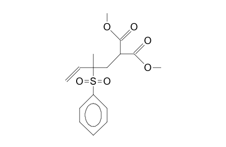 3-Methyl-5,5-bis(methoxycarbonyl)-3-phenylsulfonyl-1-pentene