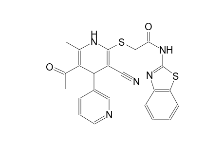 2-((5'-acetyl-3'-cyano-6'-methyl-1',4'-dihydro-[3,4'-bipyridin]-2'-yl)thio)-N-(benzo[d]thiazol-2-yl)acetamide