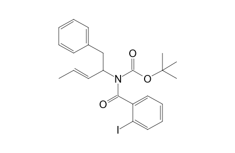 N-(t-Butoxycarbonyl)-2-iodo-N-(1'-benzyl-2'-butenyl)benzamide