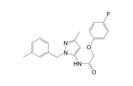 2-(4-Fluorophenoxy)-N-[3-methyl-1-(3-methylbenzyl)-1H-pyrazol-5-yl]acetamide