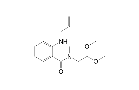 2-Allylamino-N-methyl-N-(2,2-dimethoxyethyl)benzamide
