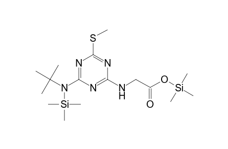 Glycine,N-[4-[(1,1-dimethylethyl)(trimethylsilyl)amino]-6-(methylthio)-1,3,5-triazin-2-yl]-, trimethylsilyl ester