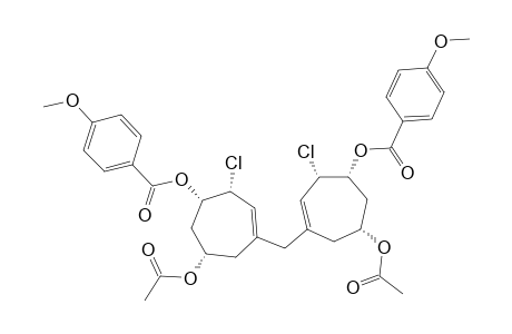 MESO-4,4'-METHYLENEBIS-[(1R,1'S,2S,2'R,6R,6'S)-6-ACETOXY-2-CHLOROCYCLOHEPT-3-EN-1-YL]-BIS-(4-METHOXYBENZOATE)