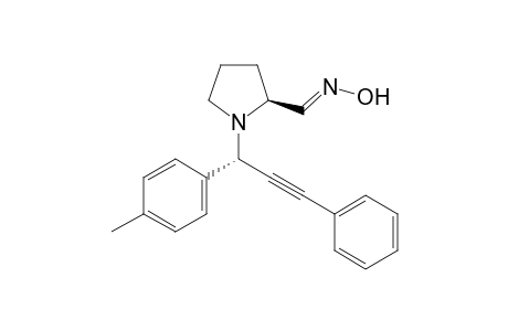 (E),(S)-1-((S)-3-phenyl-1-p-tolylprop-2-ynyl)pyrrolidine-2-carbaldehyde oxime