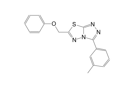 3-(3-methylphenyl)-6-(phenoxymethyl)[1,2,4]triazolo[3,4-b][1,3,4]thiadiazole