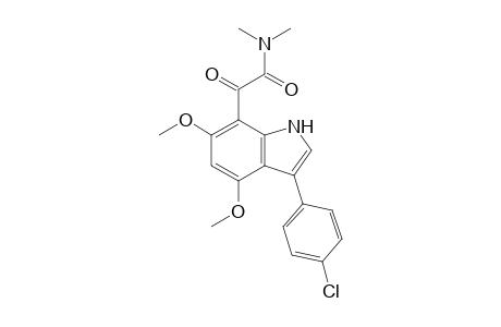 N,N-Dimethyl-2-(3'-(4"-chlorophenyl)-4',6'-dimethoxyindol-7'-yl)glyoxylamide
