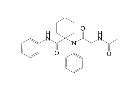 1-(N-(2-acetamido-1-oxoethyl)anilino)-N-phenyl-1-cyclohexanecarboxamide