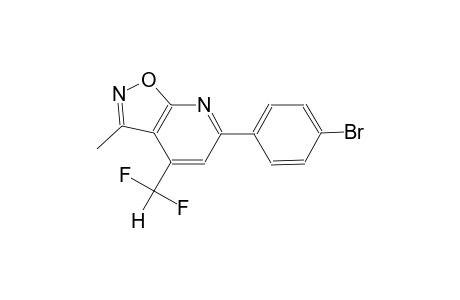 isoxazolo[5,4-b]pyridine, 6-(4-bromophenyl)-4-(difluoromethyl)-3-methyl-