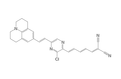 (3E,5E)-1,1-Dicyano-6-[3-chloro-5-[(E)-2-(9-julolidinyl)ethenyl]pyrazin-2-yl]-hexa-1,3,5-triene
