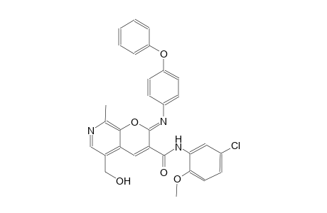 2H-pyrano[2,3-c]pyridine-3-carboxamide, N-(5-chloro-2-methoxyphenyl)-5-(hydroxymethyl)-8-methyl-2-[(4-phenoxyphenyl)imino]-, (2Z)-