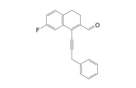 7-Fluoranyl-1-(3-phenylprop-1-ynyl)-3,4-dihydronaphthalene-2-carbaldehyde