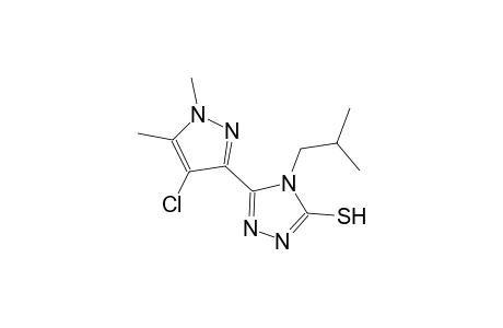 5-(4-chloro-1,5-dimethyl-1H-pyrazol-3-yl)-4-isobutyl-4H-1,2,4-triazole-3-thiol