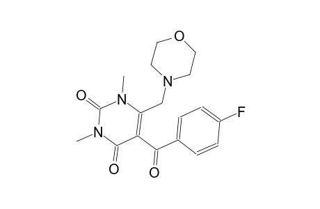 2,4(1H,3H)-pyrimidinedione, 5-(4-fluorobenzoyl)-1,3-dimethyl-6-(4-morpholinylmethyl)-