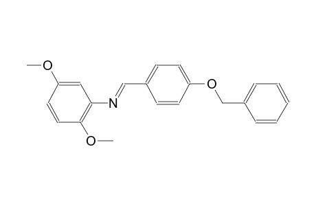 benzenamine, 2,5-dimethoxy-N-[(E)-[4-(phenylmethoxy)phenyl]methylidene]-