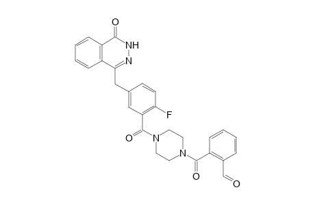2-(4-{2-Fluoro-5-[(4-oxo-3,4-dihydrophthalazin-1-yl)methyl]benzoyl}piperazine-1-carbonyl)benzaldehyde