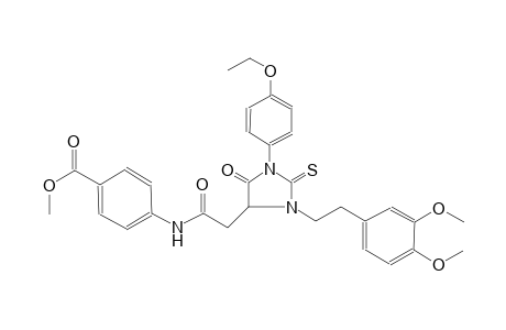 benzoic acid, 4-[[[3-[2-(3,4-dimethoxyphenyl)ethyl]-1-(4-ethoxyphenyl)-5-oxo-2-thioxo-4-imidazolidinyl]acetyl]amino]-, methyl ester