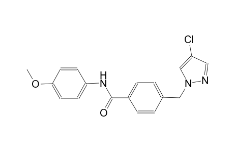 4-[(4-chloro-1H-pyrazol-1-yl)methyl]-N-(4-methoxyphenyl)benzamide