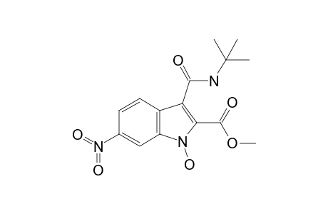 3-(tert-butylcarbamoyl)-1-hydroxy-6-nitro-indole-2-carboxylic acid methyl ester