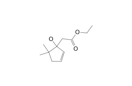 1-CARBETHOXYMETHYL-5,5-DIMETHYL-2-CYCLOPENTEN-1-OL