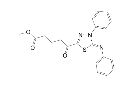 Methyl 4-[5'-phenylimino-4'-phenyl-.delta(2).-1,3,4-thiadiazolin-2'-yl]-5-oxopentanoate