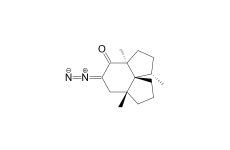 4H-Cyclopent[d]inden-4-one, 5-diazodecahydro-1,3a,6a-trimethyl-, (1.alpha.,3a.alpha.,6a.beta.,9aR*)-(.+-.)-