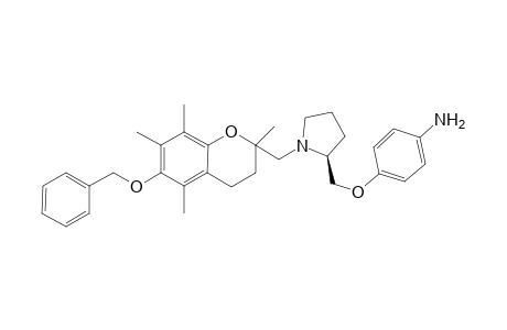 4-[N-[(2R/S)-6-Benzyloxy-2,5,7,8-tetramethylchroman-2-ylmethyl]-(2S)-pyrrolidin2-methoxy]aniline