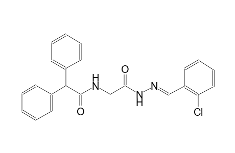 N-{2-[(2E)-2-(2-chlorobenzylidene)hydrazino]-2-oxoethyl}-2,2-diphenylacetamide