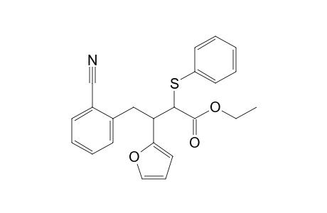Ethyl 4-(2-Cyanophenyl)-3-(2-furyl)-2-(phenylthio)butanoate