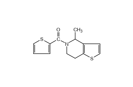 4-methyl-4,5,6,7-tetrahydro-5-(2-thenoyl)thieno[3,2-c]pyridine