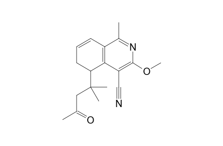 4-Cyano-5-(1,1-dimethyl-3-butonyl)-1-methyl-3-methoxy-5,6-dihydroisoquinoline