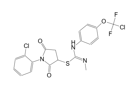 carbamimidothioic acid, N-[4-(chlorodifluoromethoxy)phenyl]-N'-[(Z)-methyl]-, 1-(2-chlorophenyl)-2,5-dioxo-3-pyrrolidinyl ester