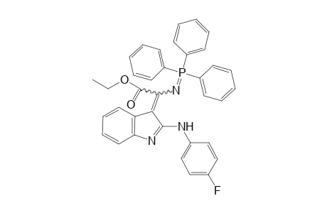 2-[(4-Fluorophenyl)amino]-3-[ethoxycarbonyl-[(triphenylphosphoranyl)imino]methenyl]indole