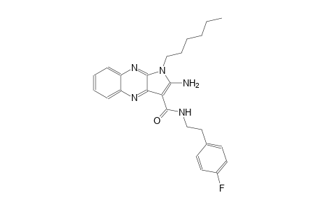 2-amino-N-[2-(4-fluorophenyl)ethyl]-1-hexyl-1H-pyrrolo[2,3-b]quinoxaline-3-carboxamide