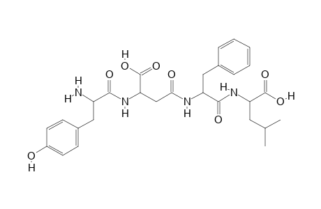 2-[[2-[[3-[[2-amino-3-(4-hydroxyphenyl)propanoyl]amino]-4-hydroxy-4-keto-butanoyl]amino]-3-phenyl-propanoyl]amino]-4-methyl-valeric acid