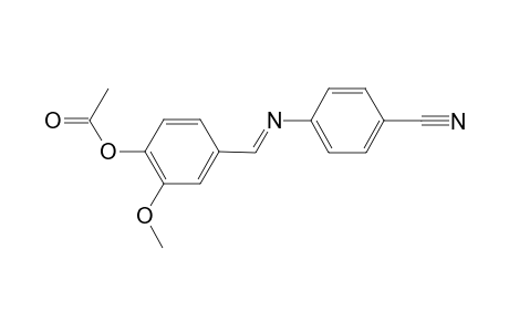 4-{(E)-[(4-cyanophenyl)imino]methyl}-2-methoxyphenyl acetate