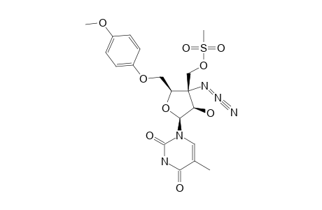 1-(3-C-AZIDO-3-C-METHANSULFONYLOXYMETHYL-5-O-PARA-METHOXYPHENYL-BETA-D-ARABINOFURANOSYL)-THYMINE