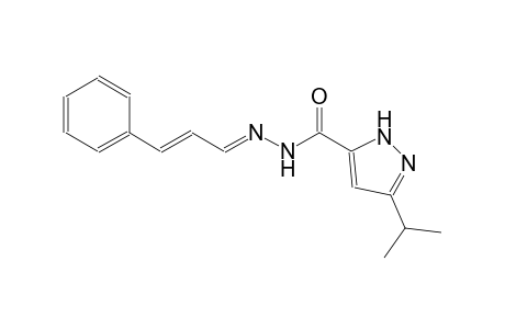 1H-pyrazole-5-carboxylic acid, 3-(1-methylethyl)-, 2-[(E,2E)-3-phenyl-2-propenylidene]hydrazide