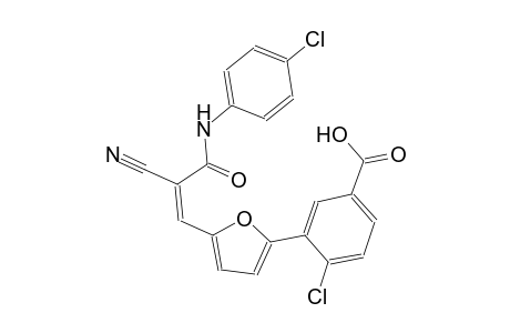 4-chloro-3-{5-[(1Z)-3-(4-chloroanilino)-2-cyano-3-oxo-1-propenyl]-2-furyl}benzoic acid