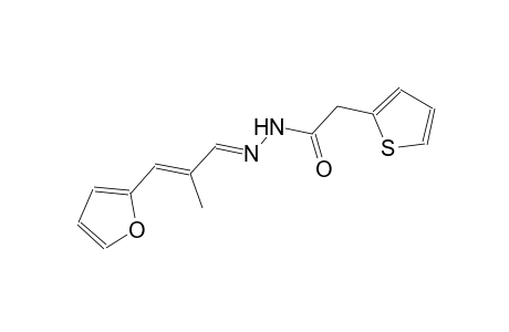 2-thiopheneacetic acid, 2-[(E,2E)-3-(2-furanyl)-2-methyl-2-propenylidene]hydrazide