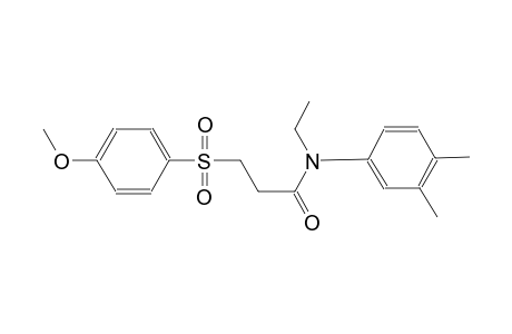 propanamide, N-(3,4-dimethylphenyl)-N-ethyl-3-[(4-methoxyphenyl)sulfonyl]-