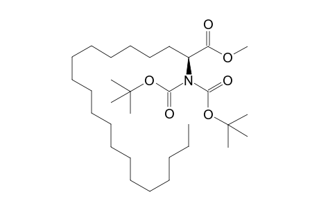 Methyl (2S)-2-{-tert-butoxy)-N-[(tert-butyloxy)carbonyl]carbonylamino}icosanoate